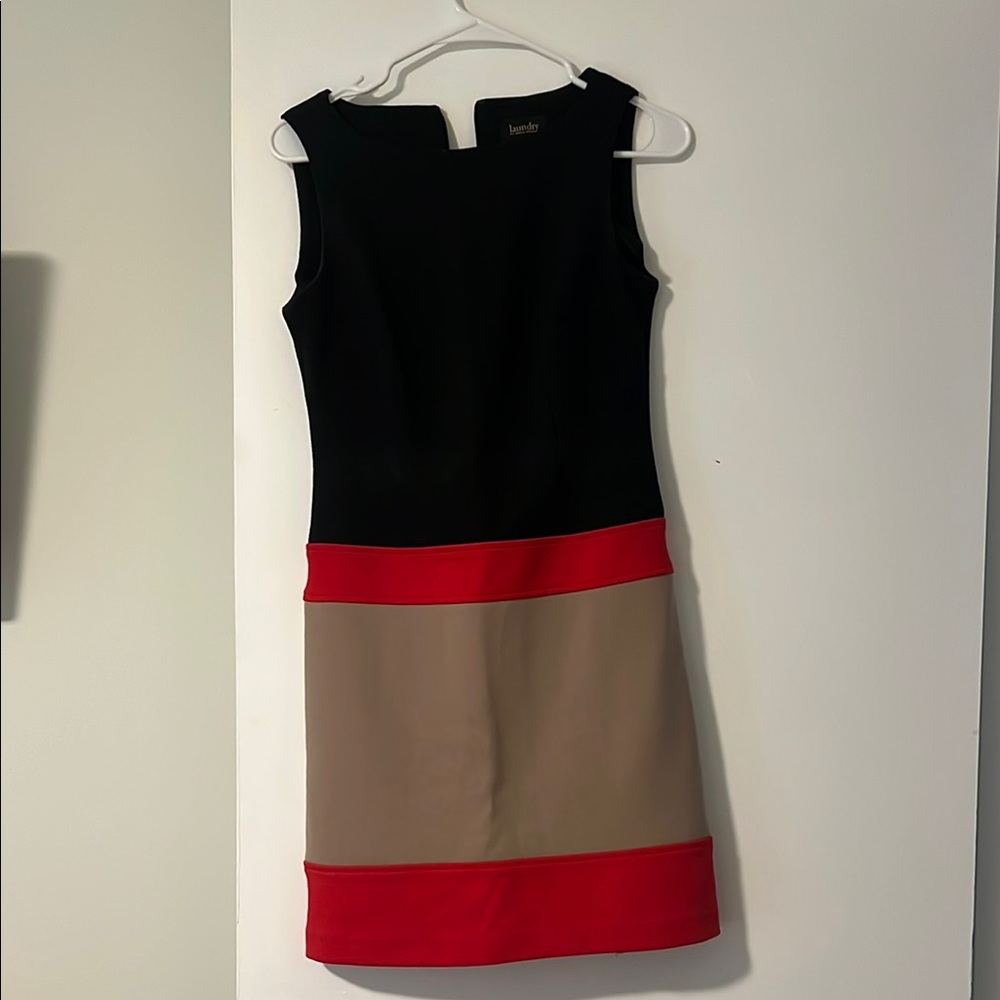 Laundry By Shelli Segal Black and Red Sheath Mini Dress